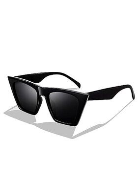 Retro Square UV400 Sunglasses Lightweight Acetate Frame Fashion Eyewear Unisex